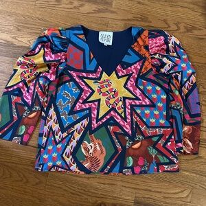 Alden Adair Colorful Geometric Women's Top